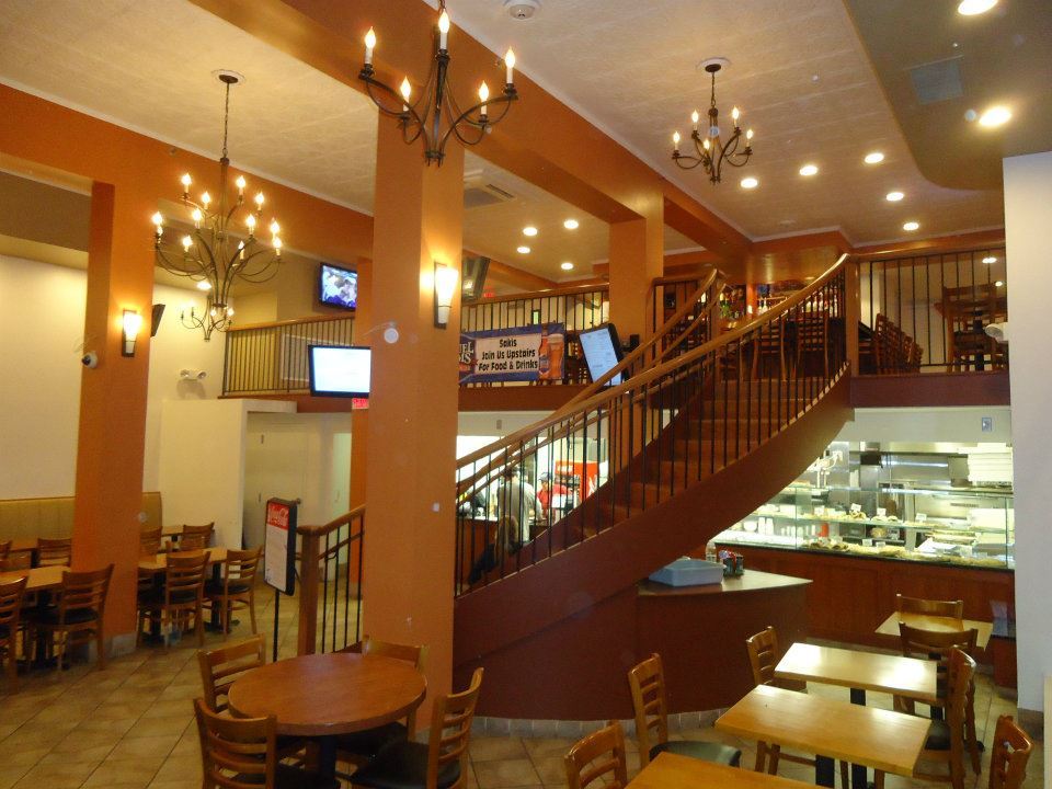 Sakis interior — grand staircase